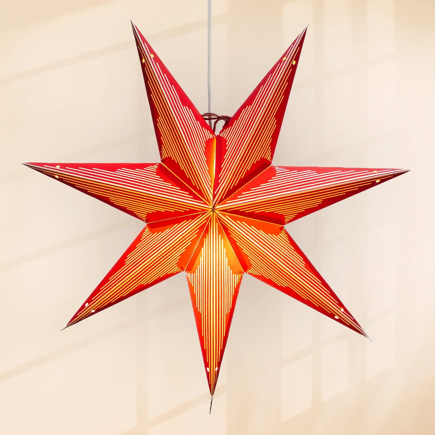 Paper Star Lantern -Metro Red