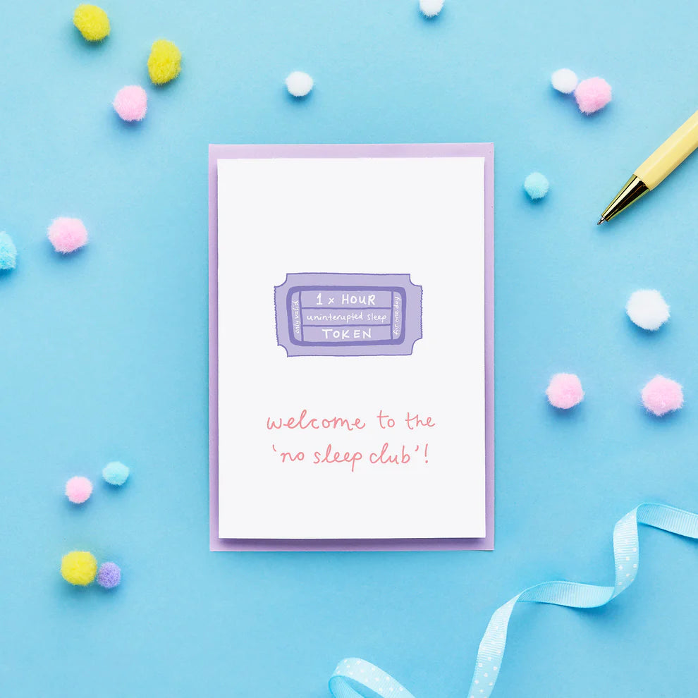 No Sleep Club New Parent Card