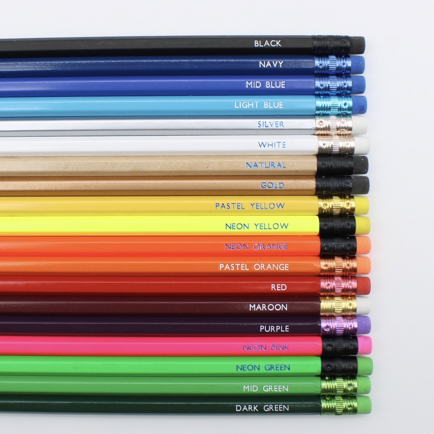 Personalised boxed set of 4 pencils - Mixed Phrases