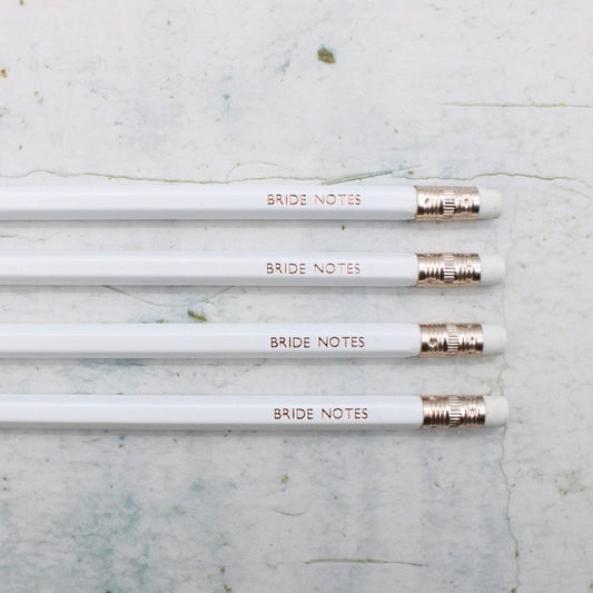 Printed Pencil - Bride Notes