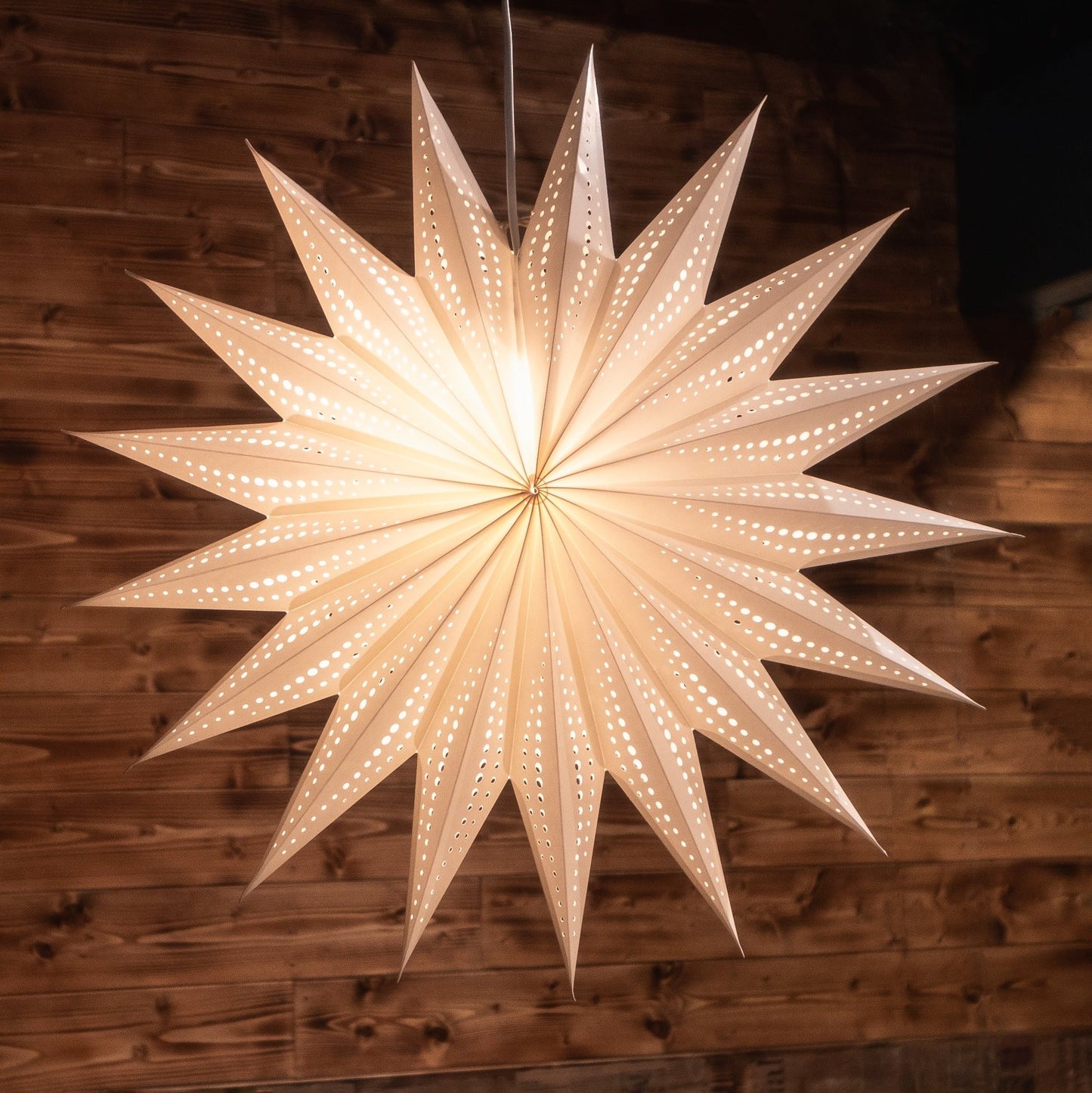 Paper Star Lantern -Sunny White