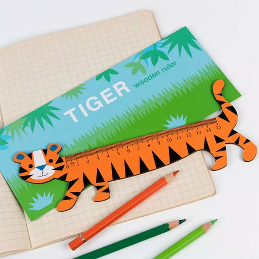 Wooden Ruler - Tiger