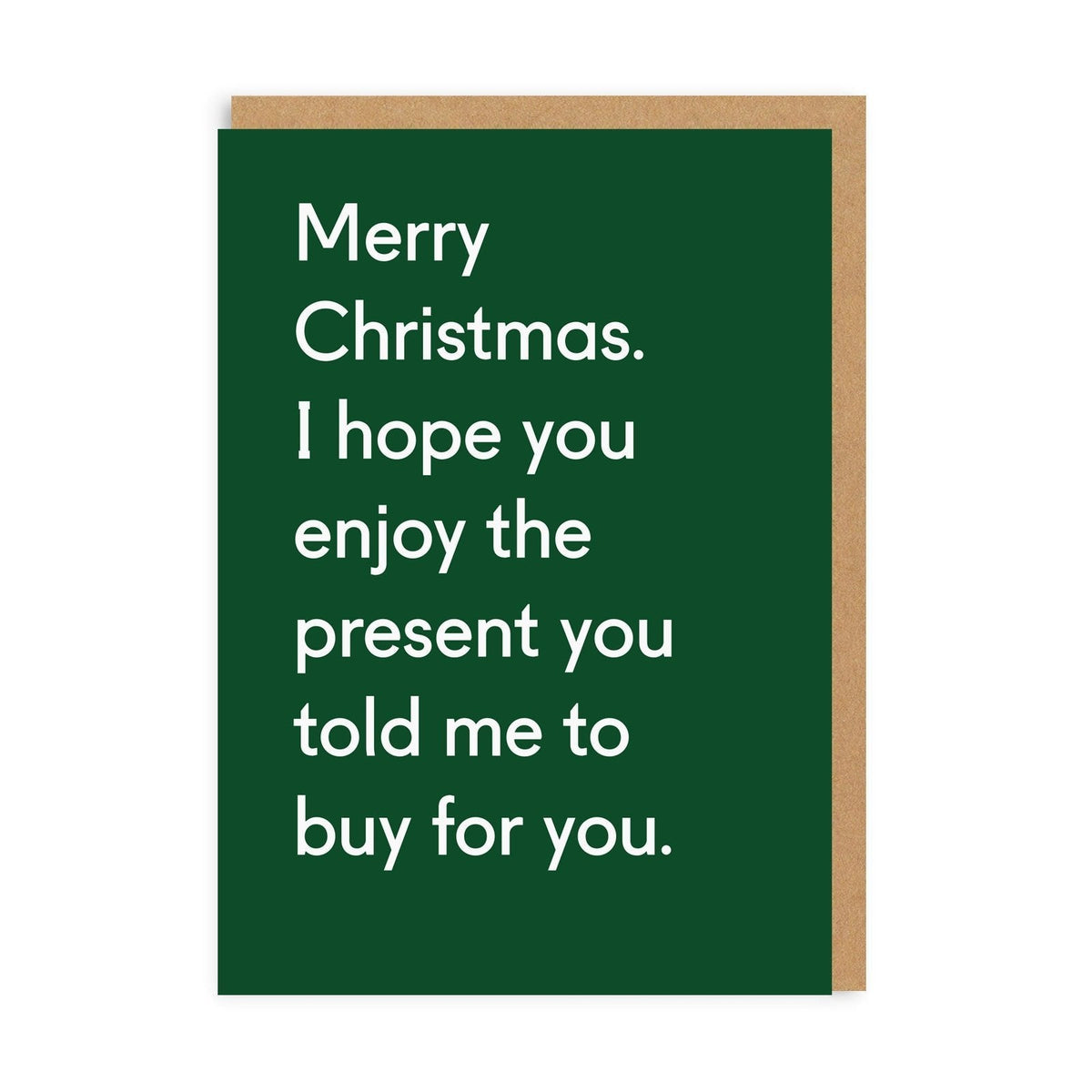 Enjoy The Present card