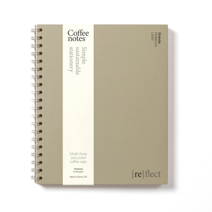 A Camel Coloured Notebook from the Pencil Me In stationery shop.