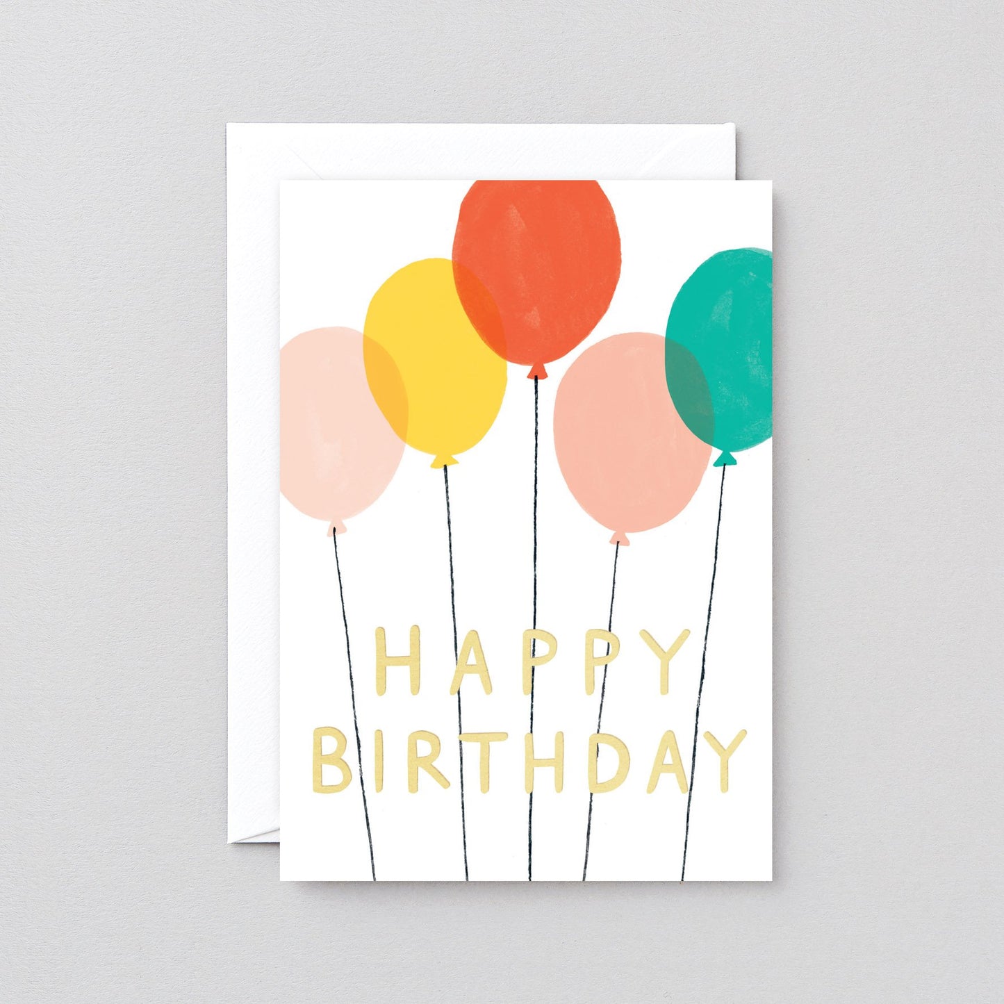 Happy Birthday Balloons Card