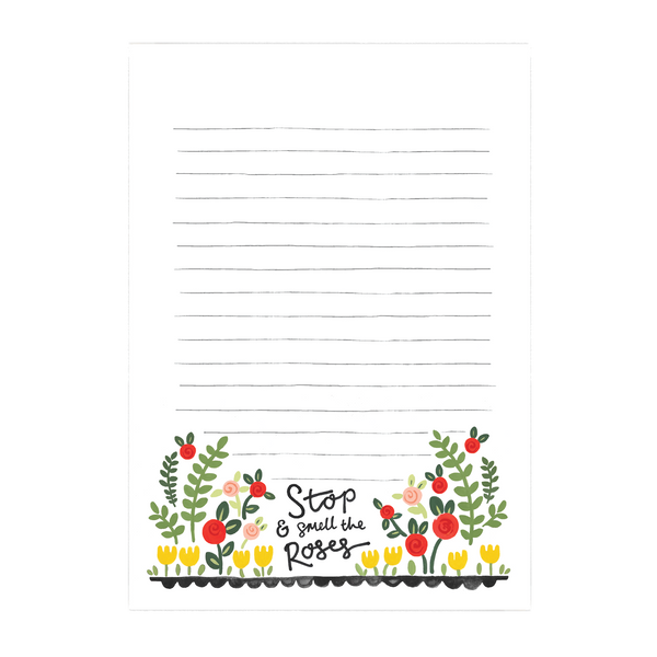 A floral notepad from Pencil Me In Stationery Shop.