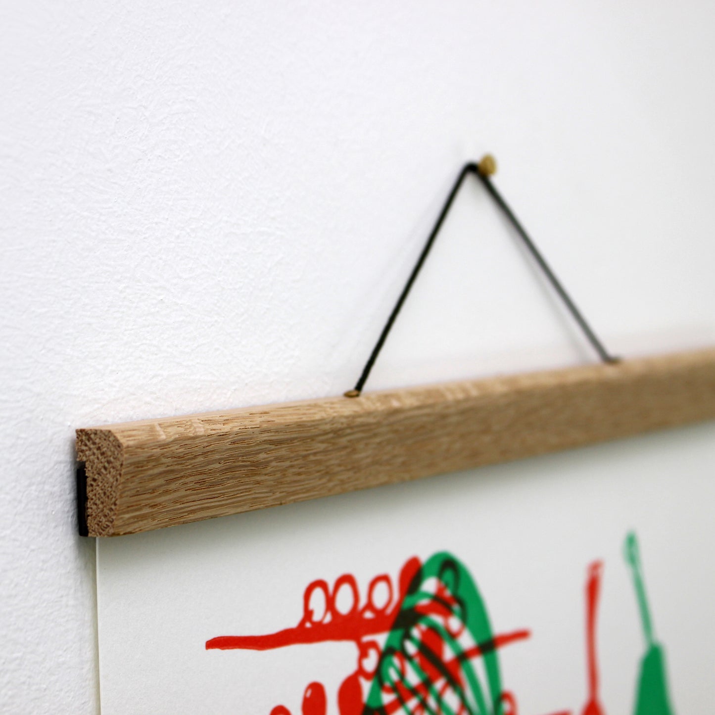 A3 Oak Portrait Poster Hanger