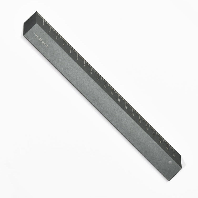 Slate grey illusion ruler from the Pencil Me In stationery shop