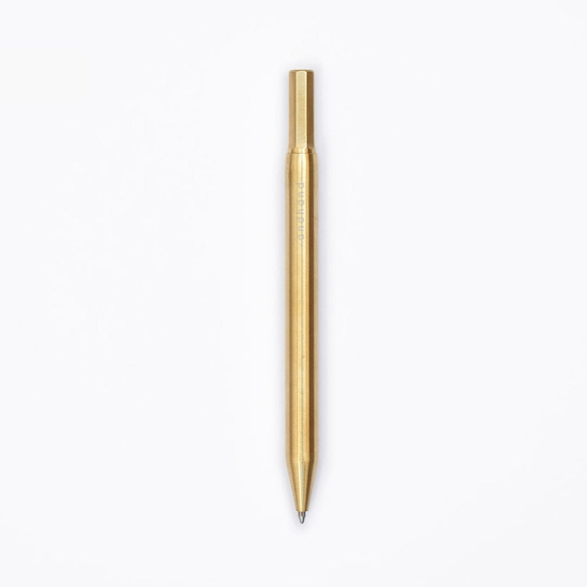 Method pen in brass from the Pencil Me In stationery shop