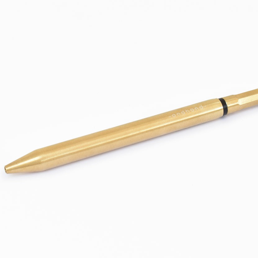 Method pen in brass from the Pencil Me In stationery shop