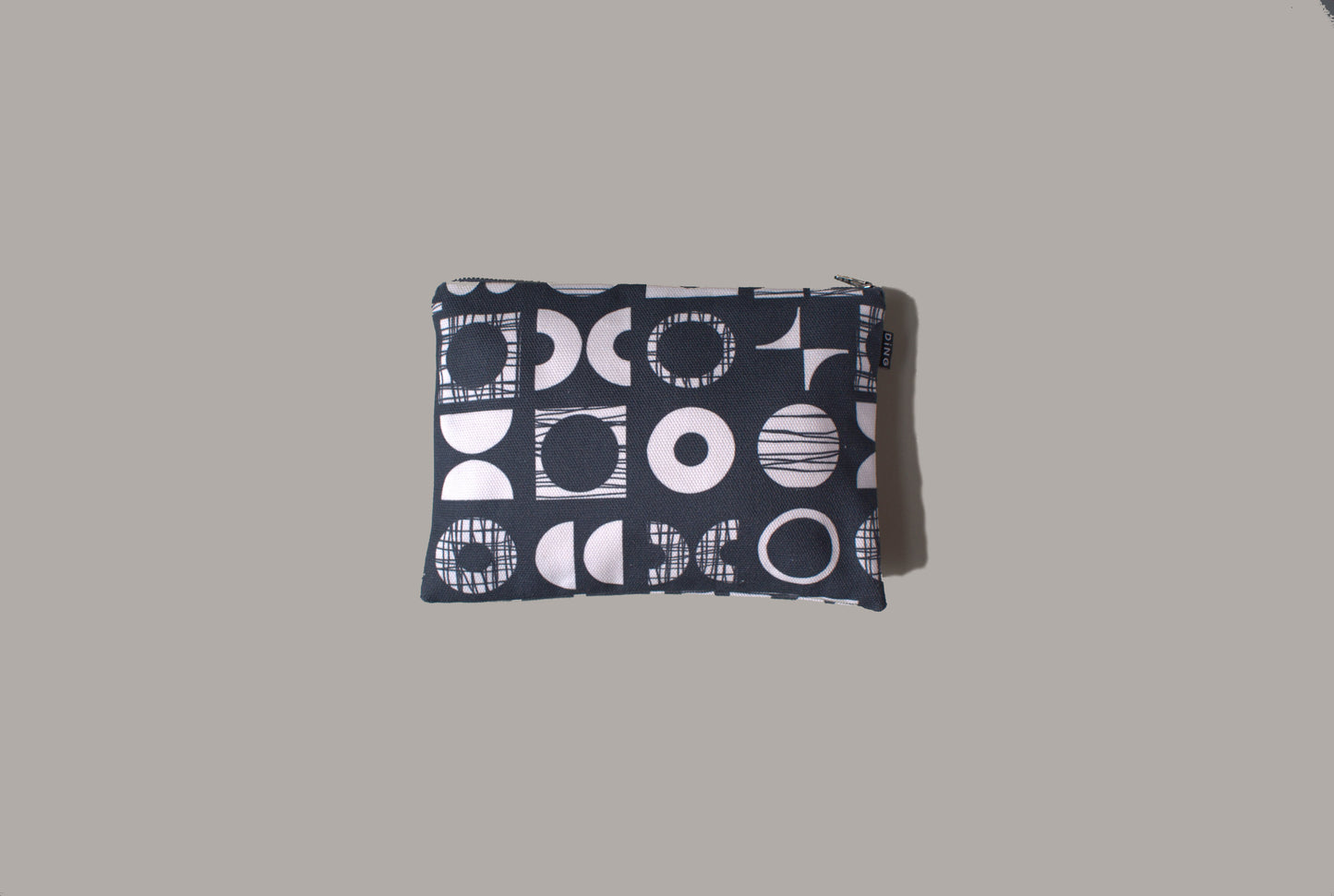 Grey Shapes Pencil case and Pouches
