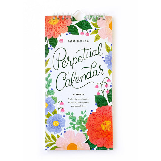 Perpetual hanging birthday planner