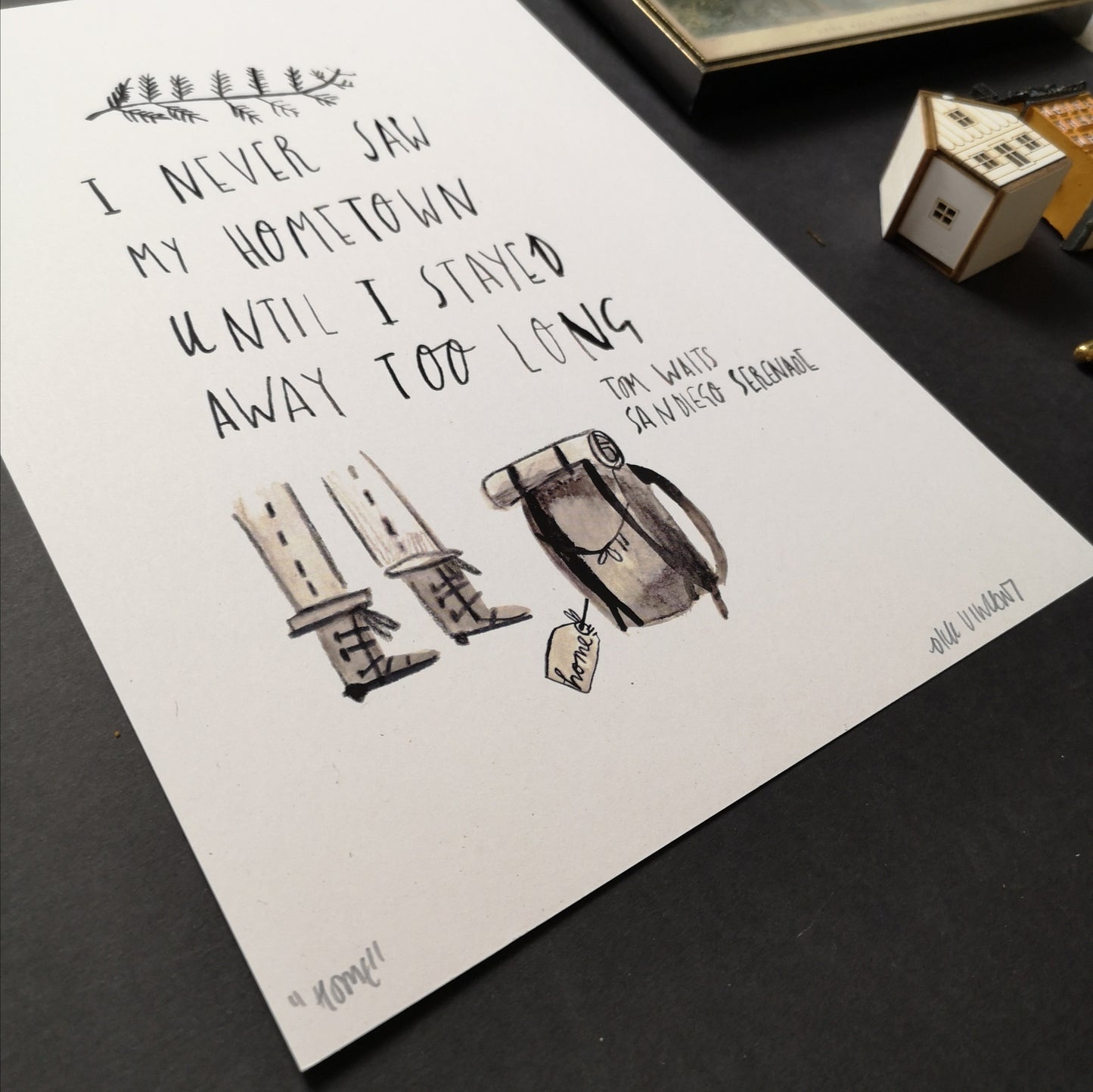 Home Town A4 Print