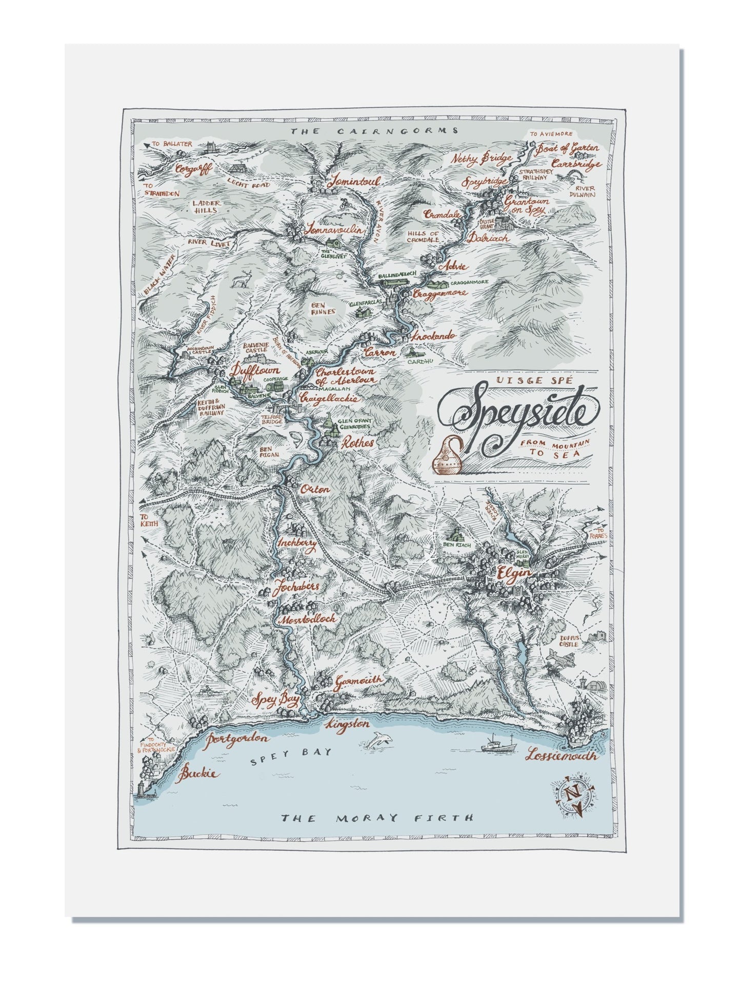 Speyside Map (A4 & A3)