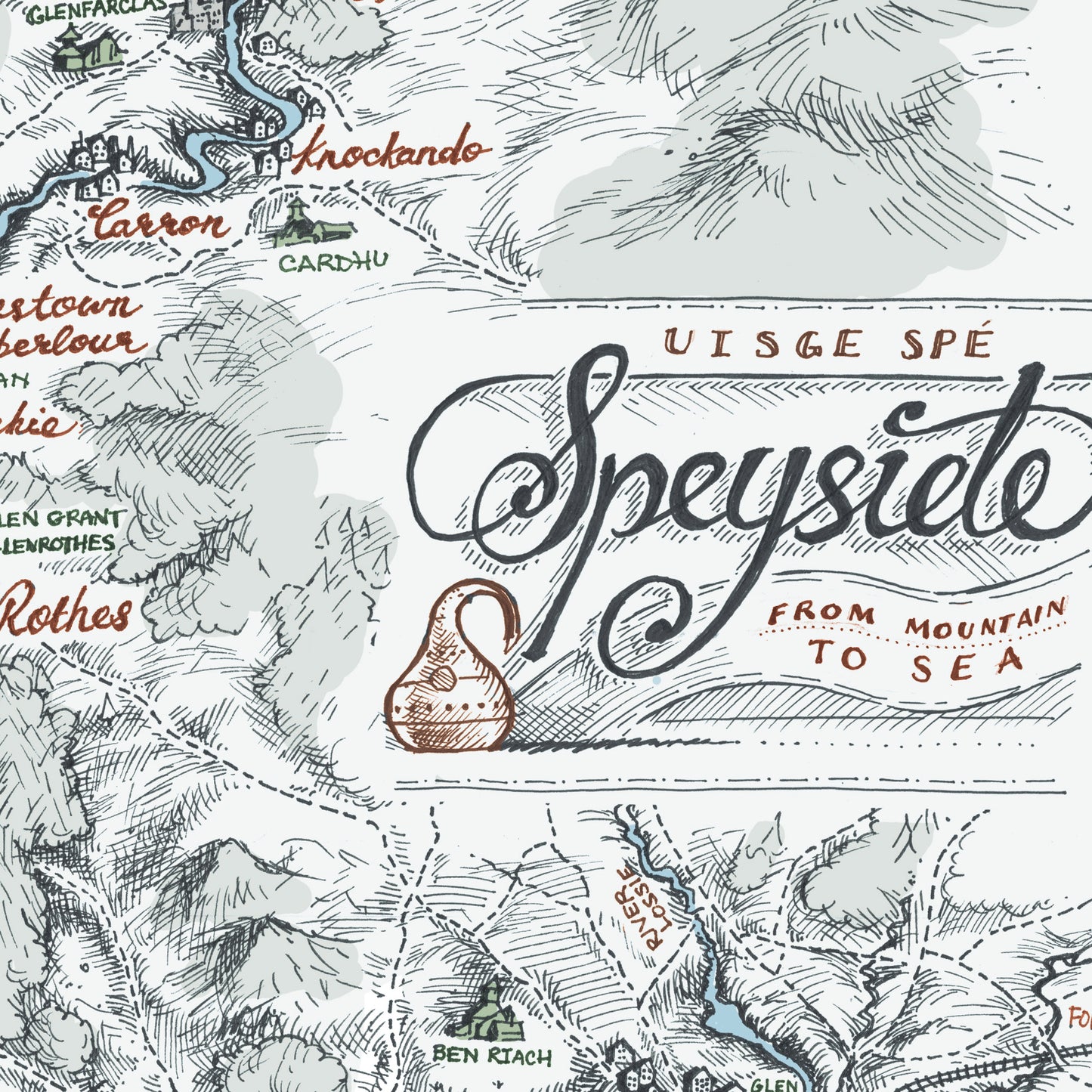 Speyside Map (A4 & A3)