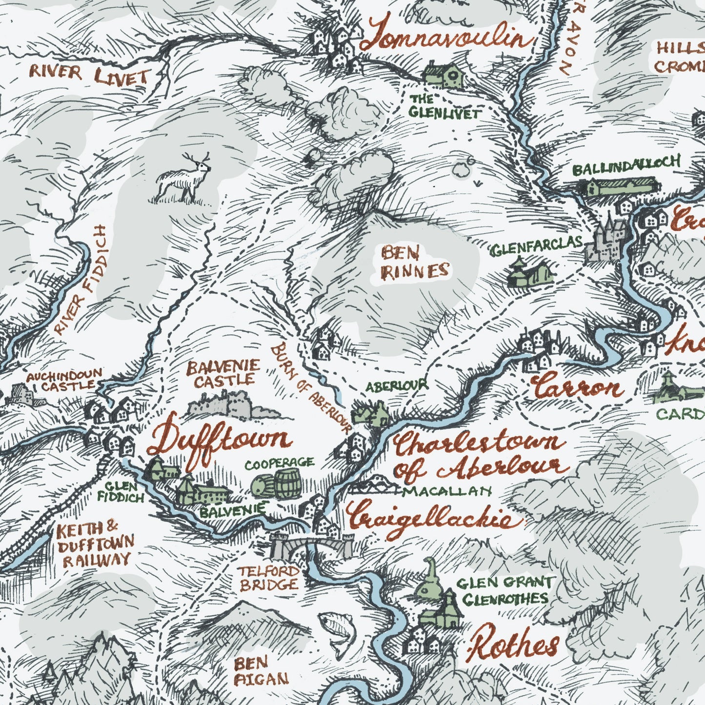 Speyside Map (A4 & A3)