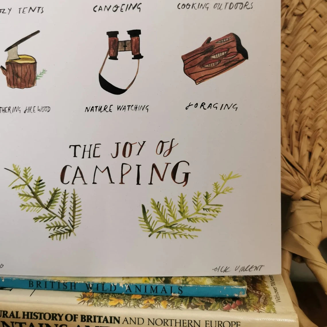 The joy of camping A4 Print