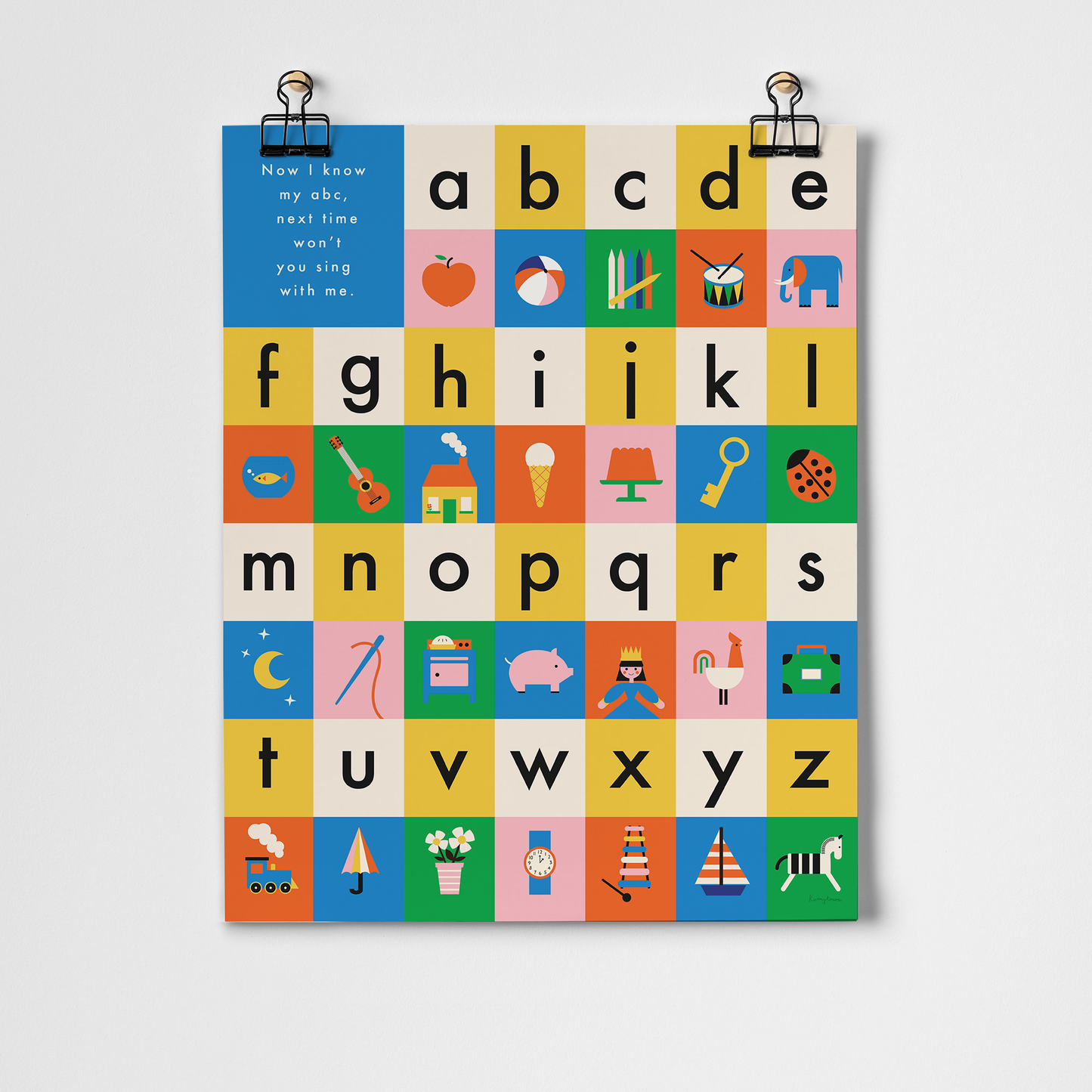 Vintage Playthings - Alphabet Fine Art Print: Unframed / A3