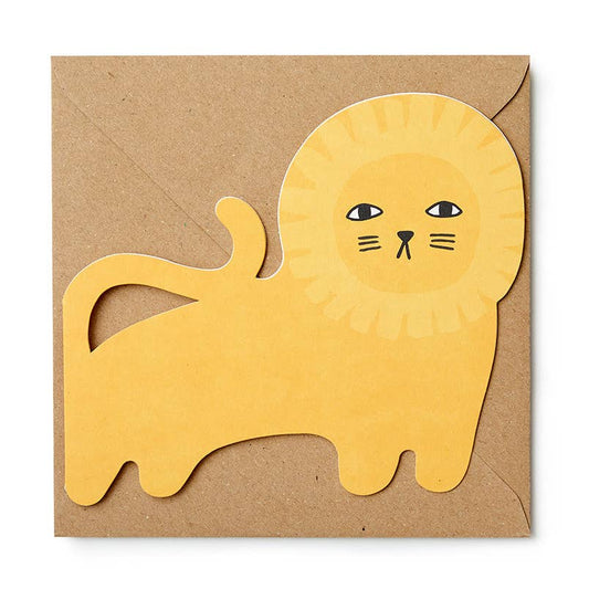 Richie Lion Cut-Out Card