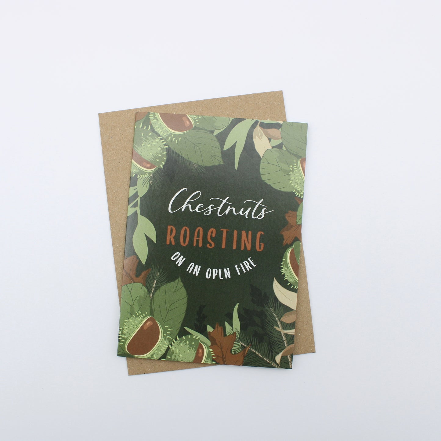 Chestnuts Roasting Christmas Card