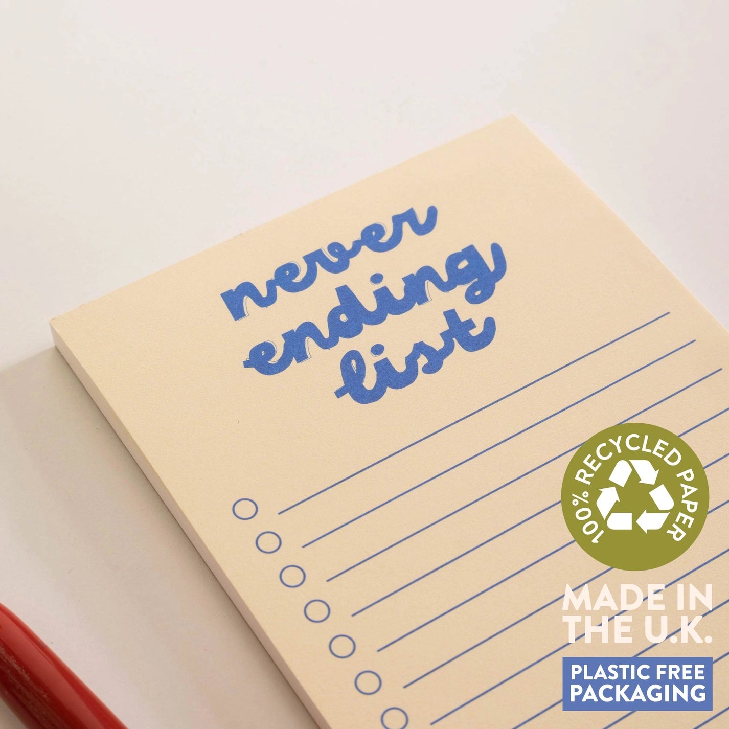 Never ending list pad