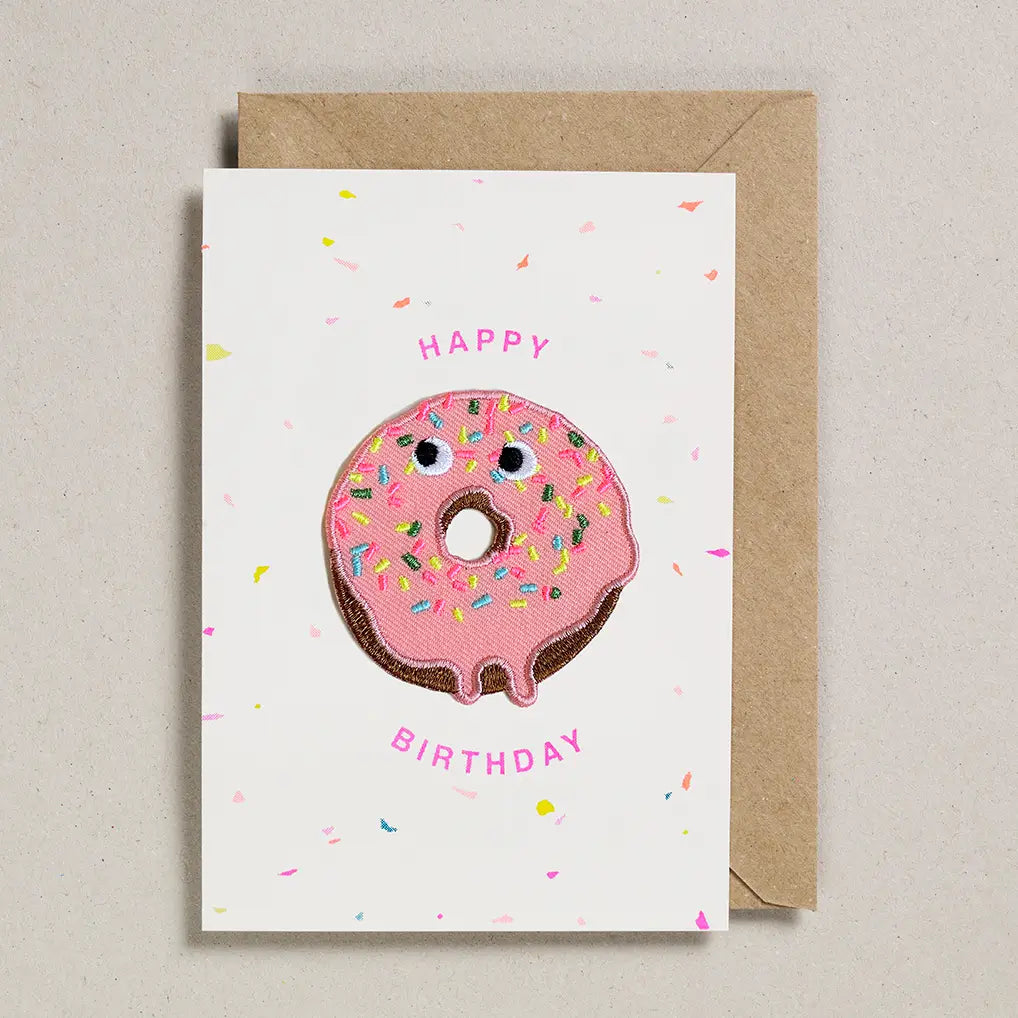 Patch card - Birthday Doughnut