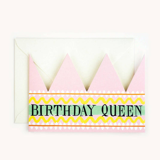 Birthday Queen Crown Card