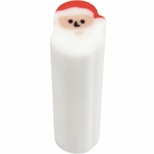 A Santa Claus eraser from the Pencil Me In stationery shop. 