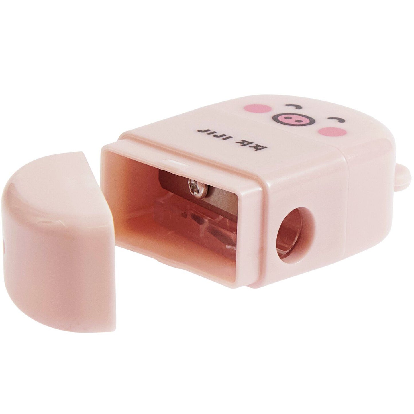 Pig sharpener with eraser