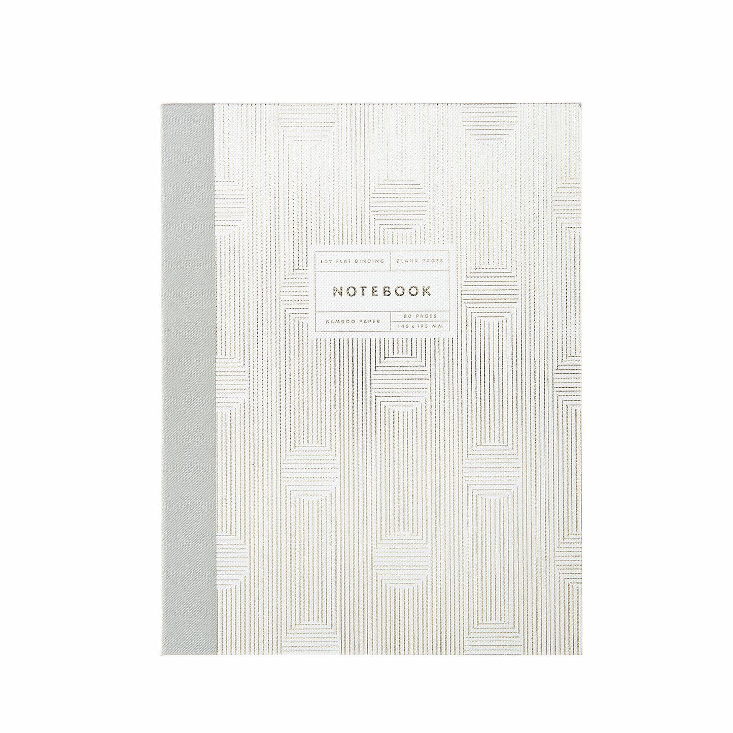 A5 Textured Gold and Grey notebook