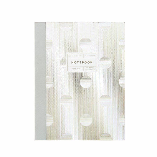 A5 Textured Gold and Grey notebook