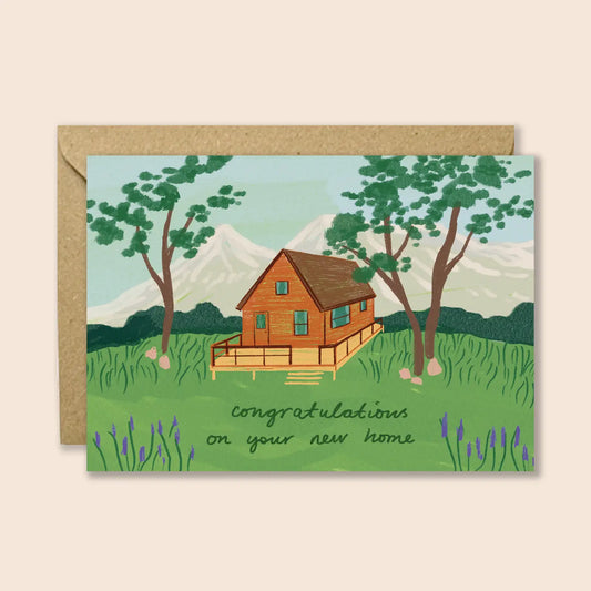 New Home Cabin Card