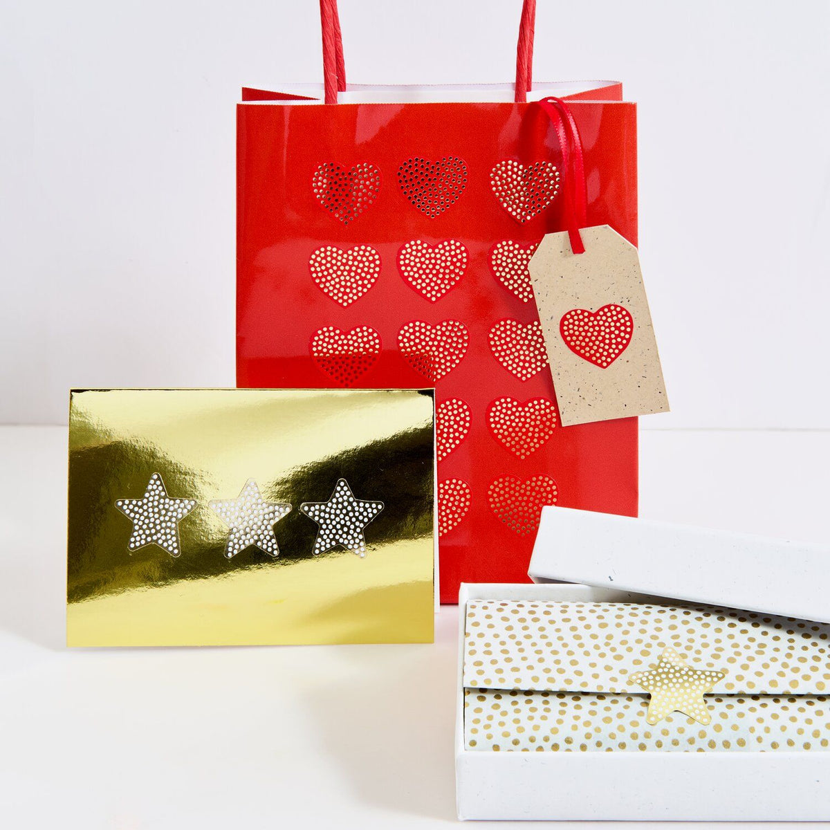 Stars and Hearts sticker roll