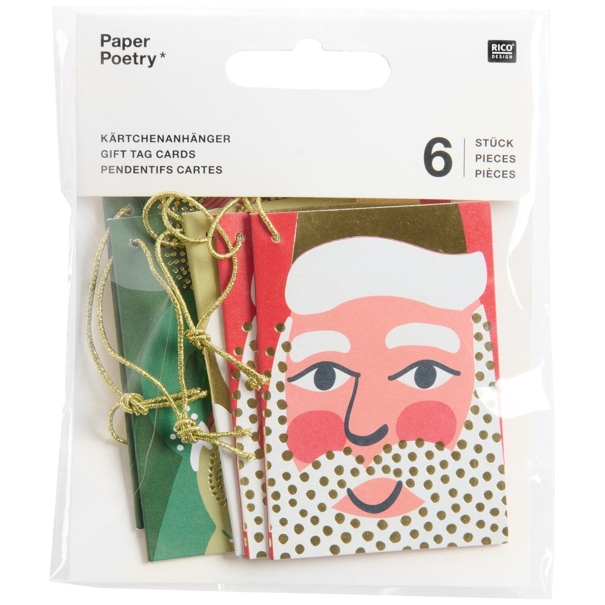 Advent figure gift tags - set of 6