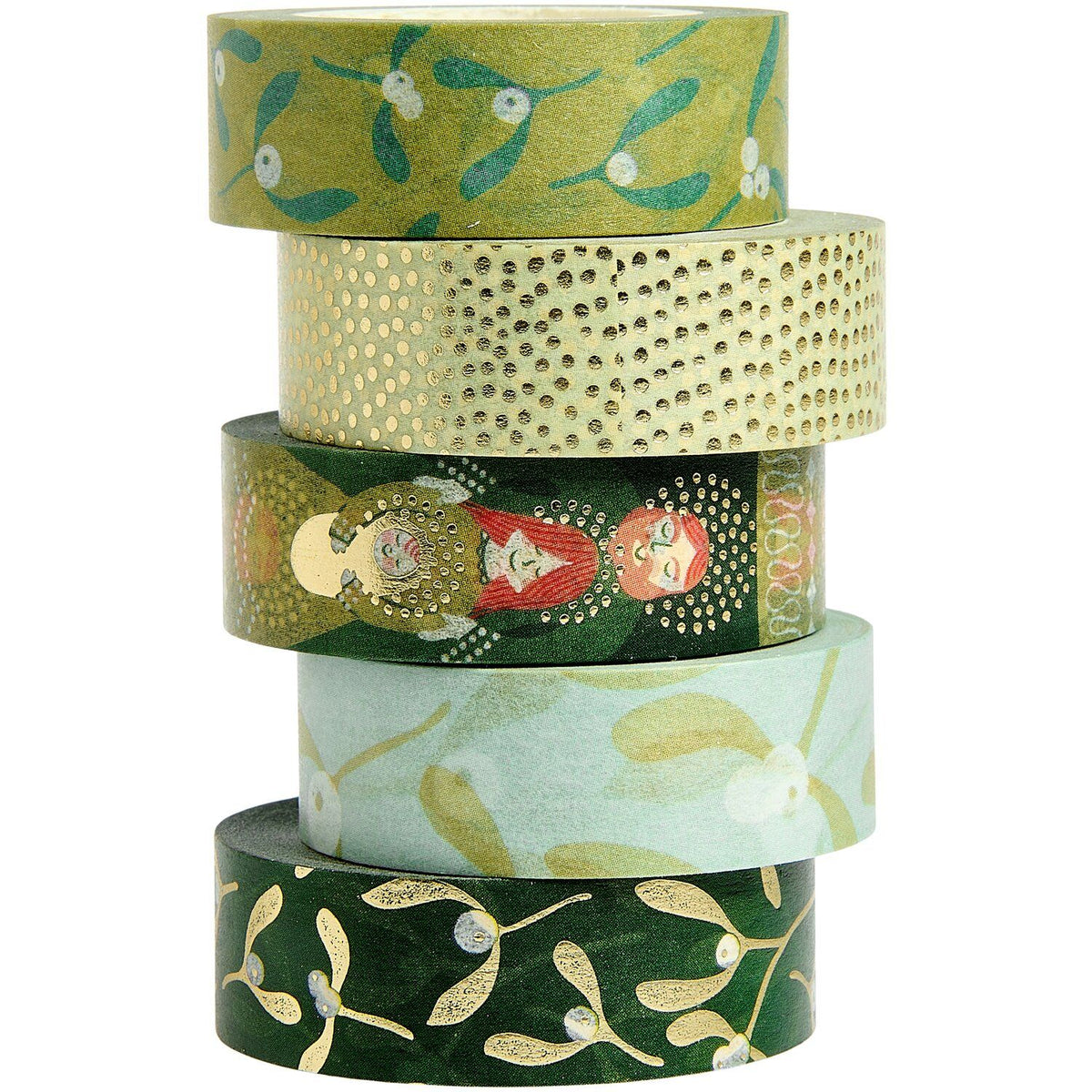 Mistletoe Washi Tape - 5 designs