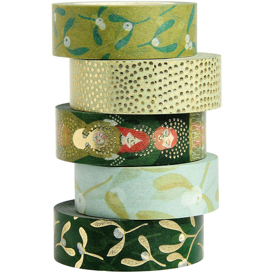 Mistletoe Washi Tape - 5 designs