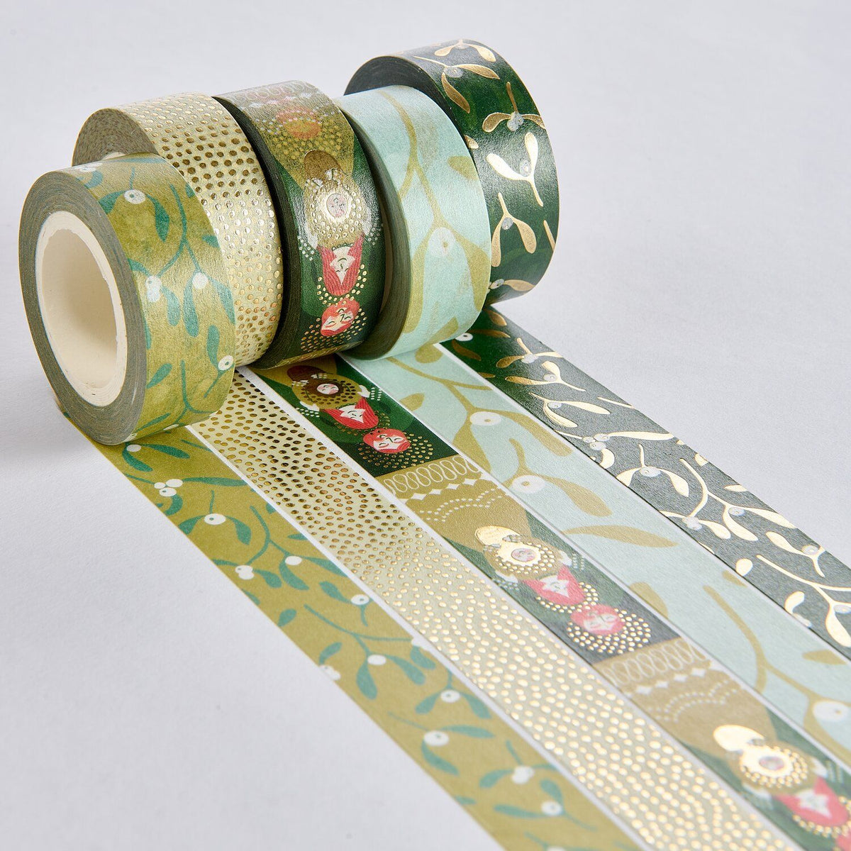 Mistletoe Washi Tape - 5 designs
