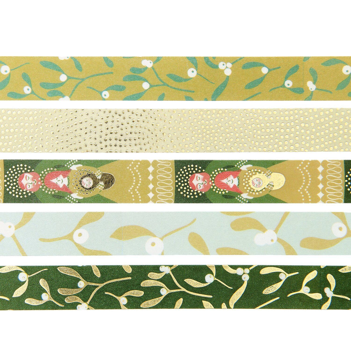 Mistletoe Washi Tape - 5 designs