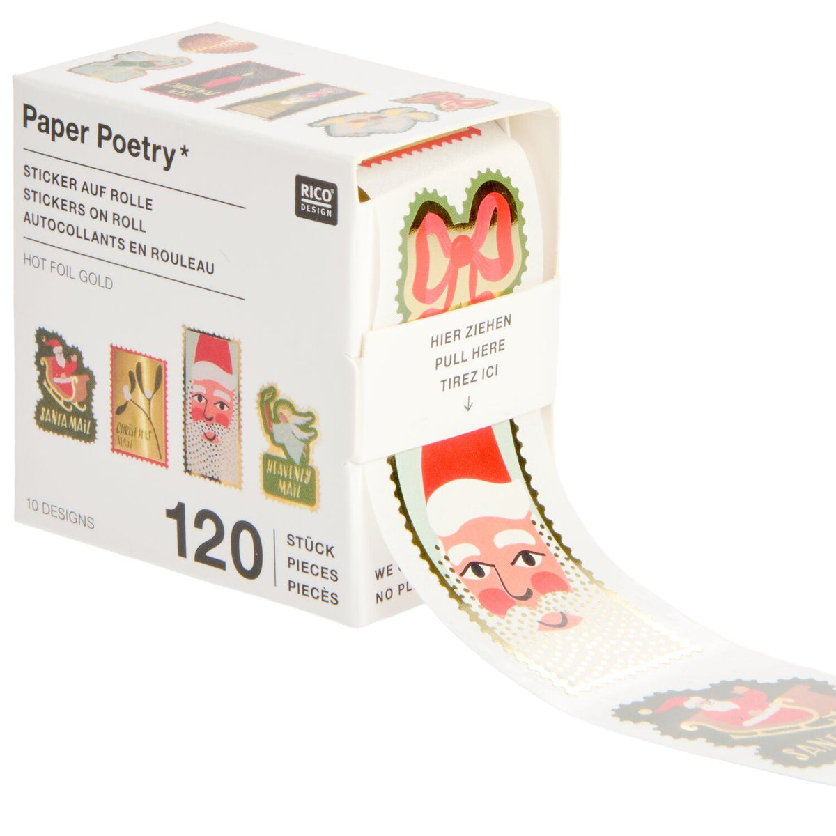 Christmas Advent sticker roll