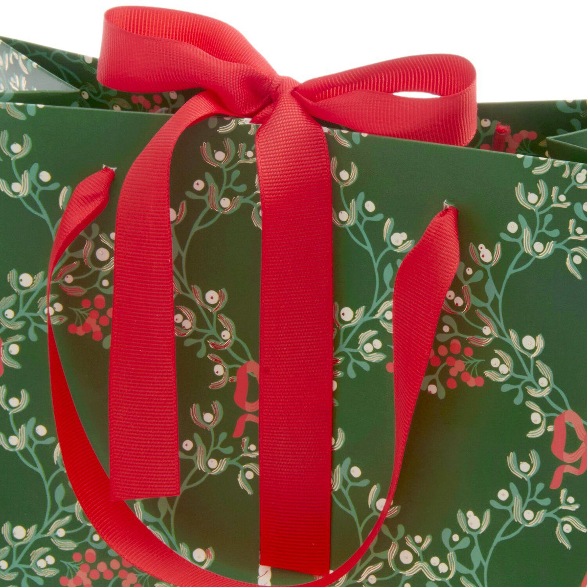 Mistletoe and Candle gift bag - medium