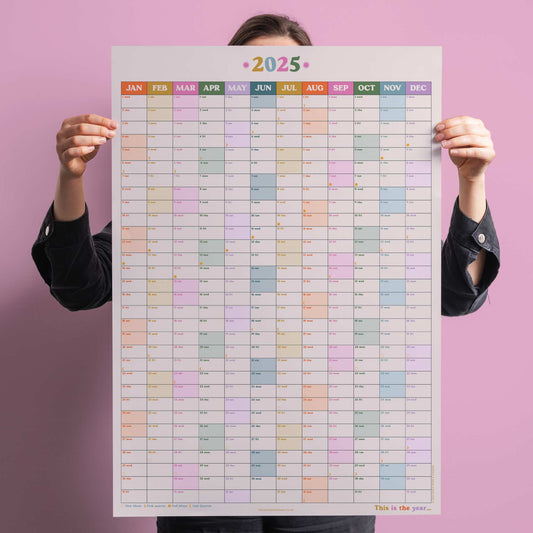 2025 Year Wall Planner | Portrait | This Is The Year