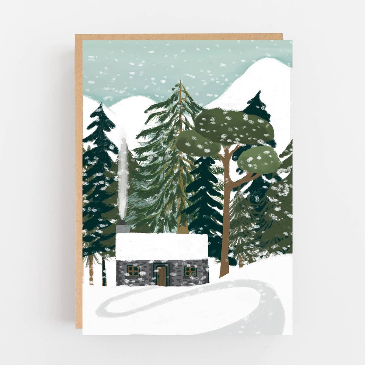 Flint Bothy in the Snow card