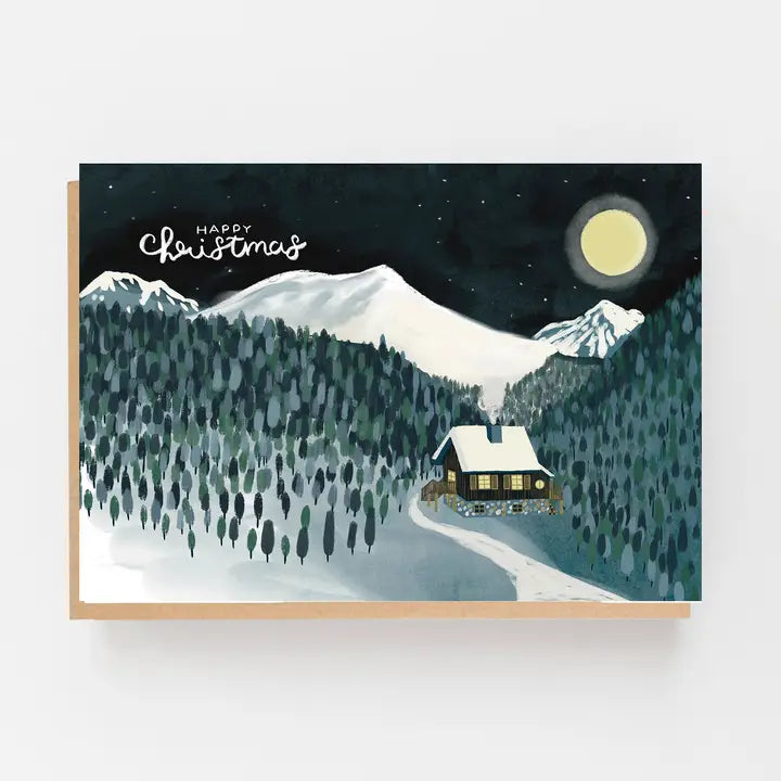 Happy Christmas moonlit Bothy