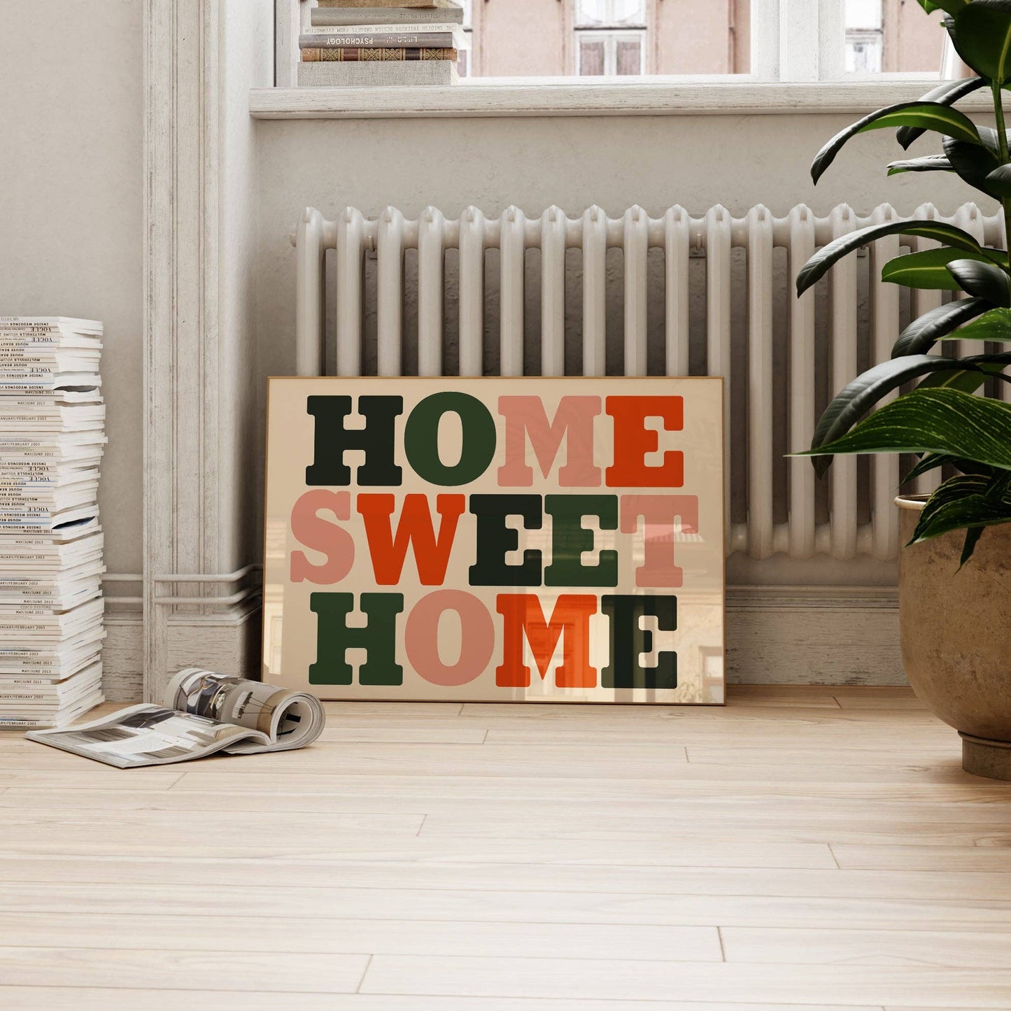 Home Sweet Home Bold Print A3