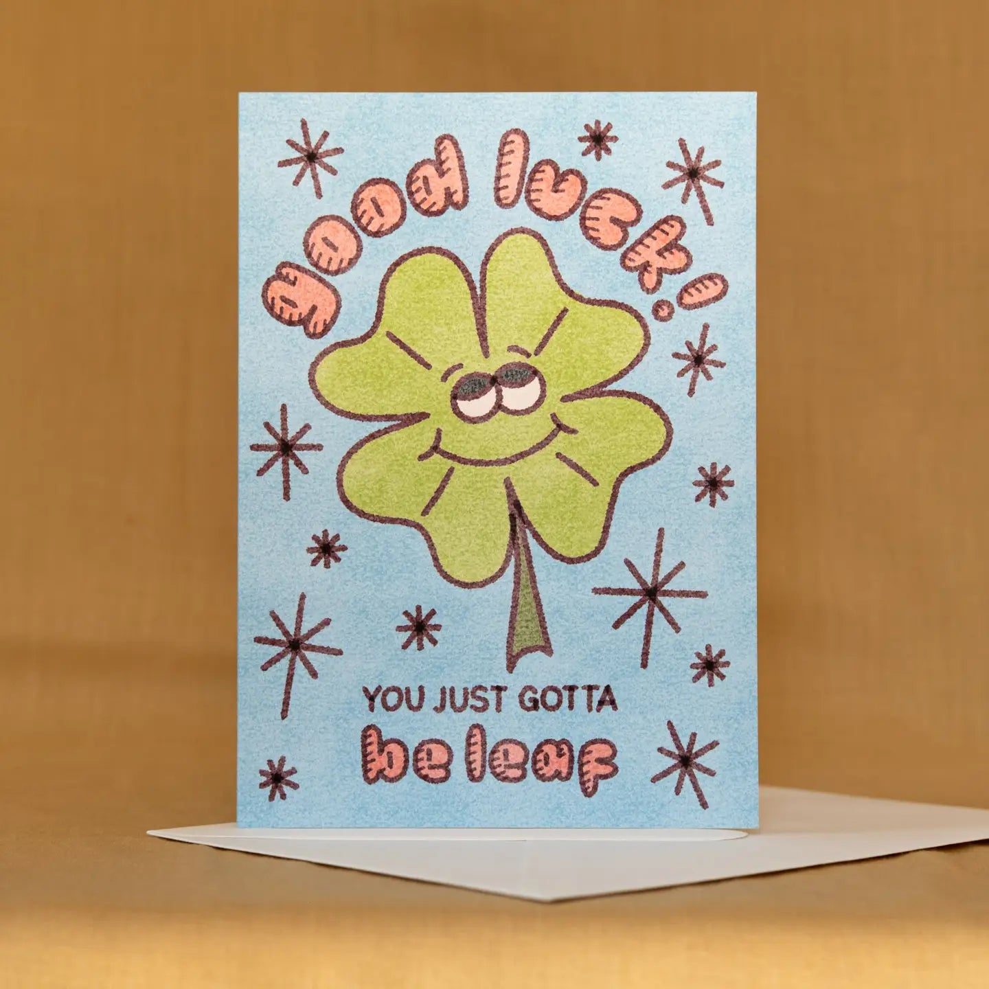 Good Luck Clover Card