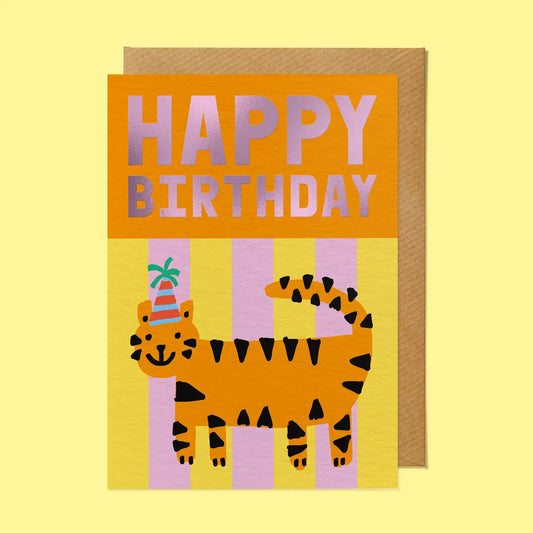 Happy Birthday Tiger card