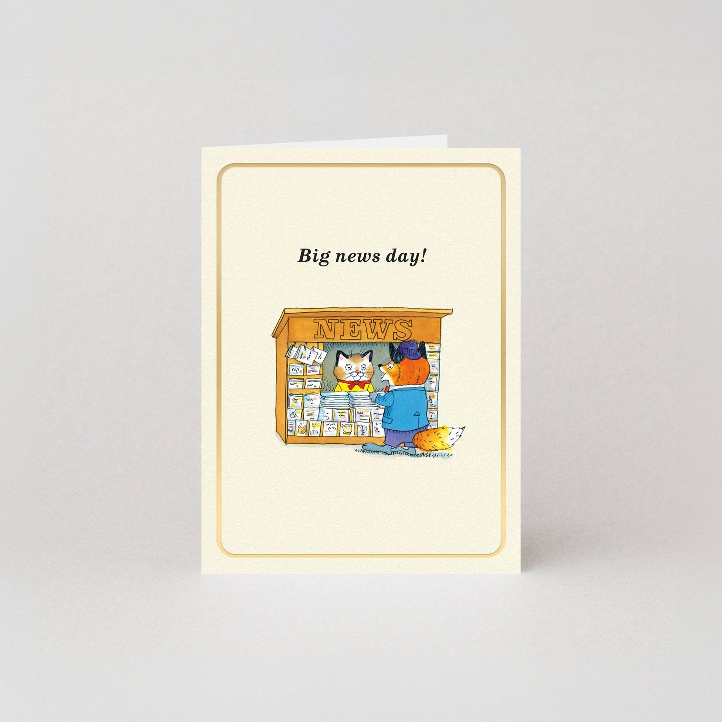 Big News Day - Gold Foil - Mini Card