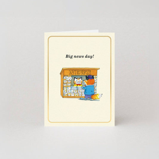 Big News Day - Gold Foil - Mini Card