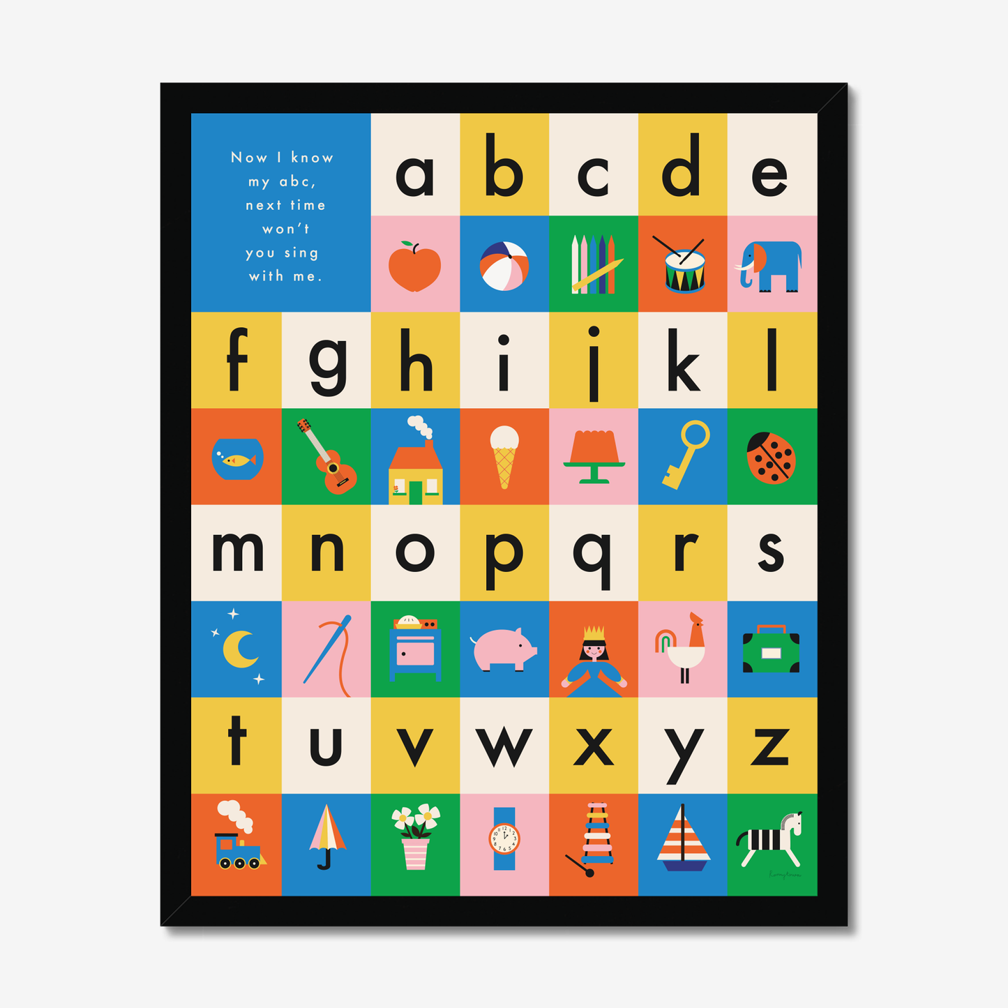 Vintage Playthings - Alphabet Fine Art Print: Unframed / A3