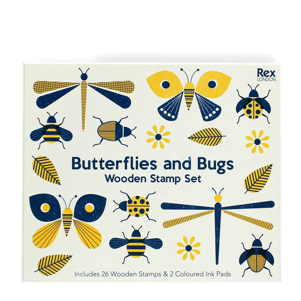 Butterflies & Bugs Wooden Stamp Set
